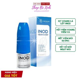Xịt xoang lá lốt Inod Huyền Phi hết xoang khoang mũi thông thoáng sạch mũi tức thì 20ml