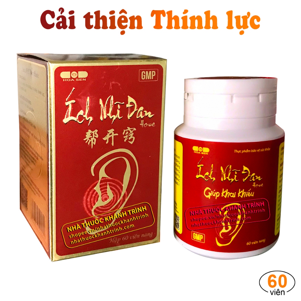 Ích Nhĩ Đan - Hỗ trợ cải thiện thính lực, giảm ù tai hiệu quả (lọ 60 viên)