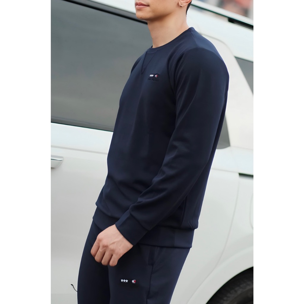 Bộ quần áo thu đông nam thêu logo 3 ngôi sao chất umi trẻ trung kiểu dáng thể thao mặc cực chất luôn