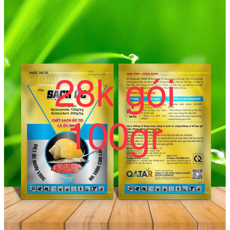 TRỪ ỐC GÓI 100gr