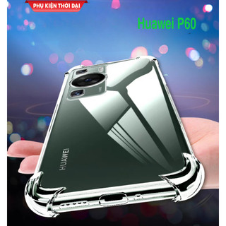 Ốp lưng Huawei P60 dẻo silicon trong suốt chống sốc thế hệ mới bảo vệ 4 góc bảo vệ camera ôm khít máy