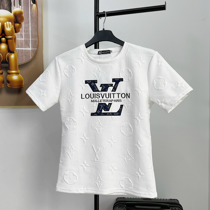 ÁO THUN NAM NỮ DẬP VÂN THÊU CHỮ CTTN