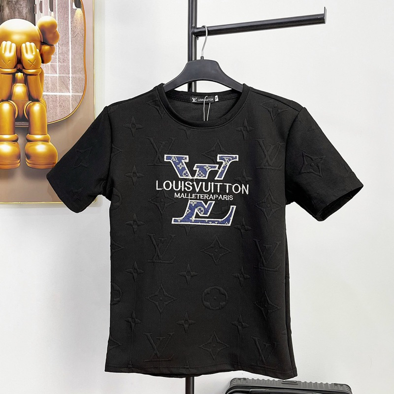 ÁO THUN NAM NỮ DẬP VÂN THÊU CHỮ CTTN