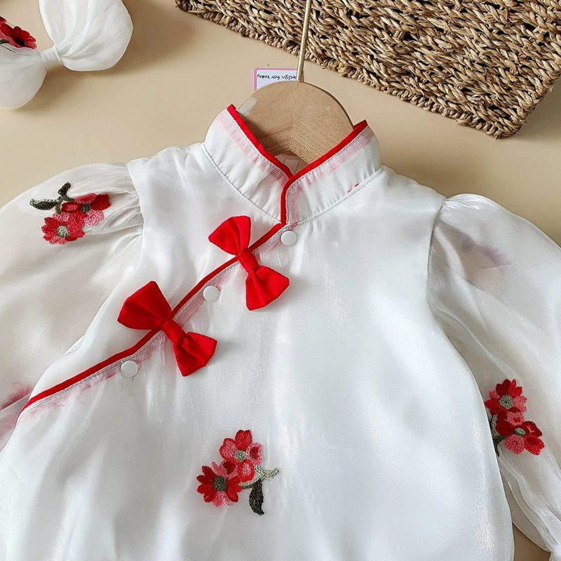 Bodysuit Tay Dài NHÍM XÙ KIDS Bé Gái Sơ Sinh, Đầy Tháng, Thôi Nôi, Sinh Nhật B067