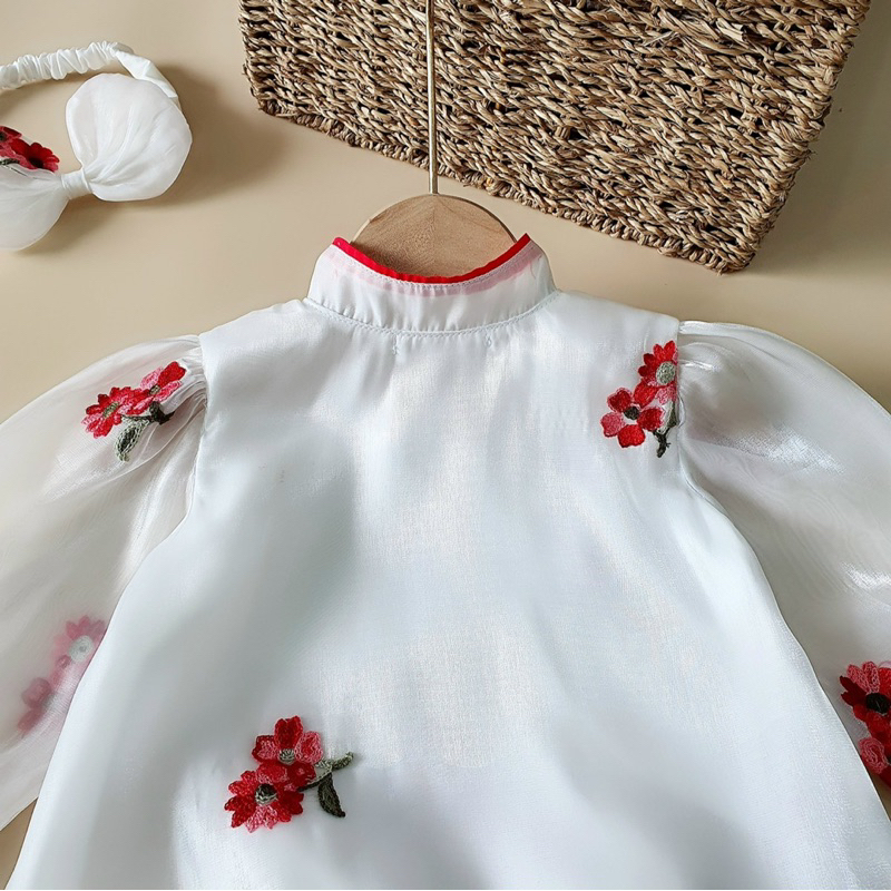 Bodysuit Tay Dài NHÍM XÙ KIDS Bé Gái Sơ Sinh, Đầy Tháng, Thôi Nôi, Sinh Nhật B067