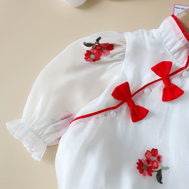 Bodysuit Tay Dài NHÍM XÙ KIDS Bé Gái Sơ Sinh, Đầy Tháng, Thôi Nôi, Sinh Nhật B067