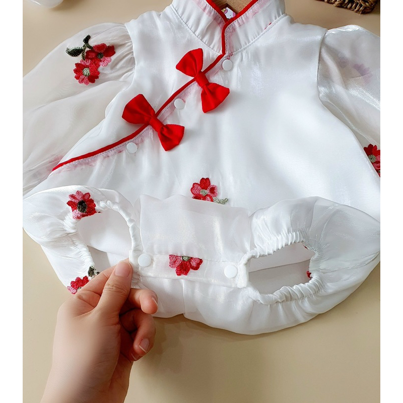 Bodysuit Tay Dài NHÍM XÙ KIDS Bé Gái Sơ Sinh, Đầy Tháng, Thôi Nôi, Sinh Nhật B067