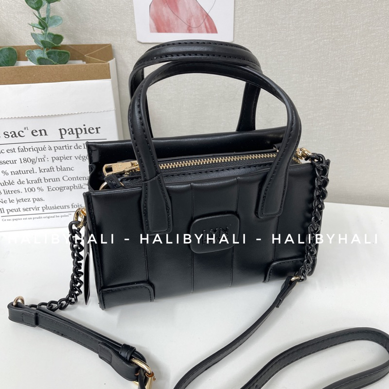 Túi lyn mini tote bag quai xách xinh xắn kèm dây đeo chéo hợp thời trang
