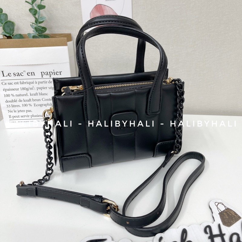 Túi lyn mini tote bag quai xách xinh xắn kèm dây đeo chéo hợp thời trang
