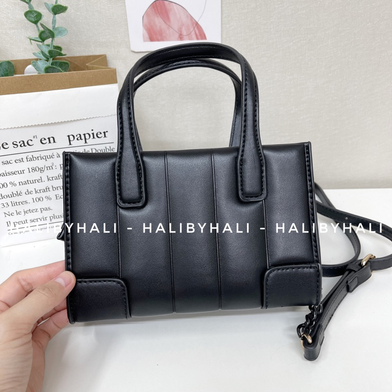 Túi lyn mini tote bag quai xách xinh xắn kèm dây đeo chéo hợp thời trang