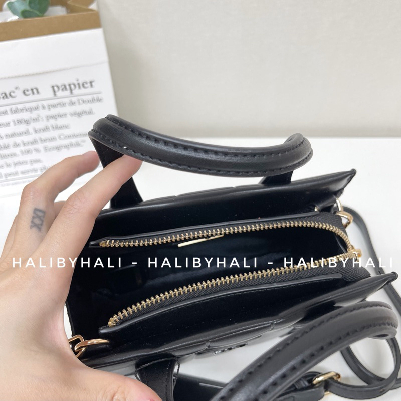 Túi lyn mini tote bag quai xách xinh xắn kèm dây đeo chéo hợp thời trang