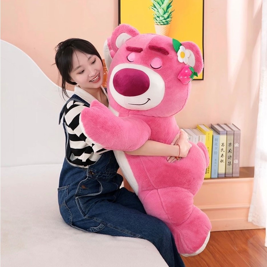 Gấu bông gấu dâu Lotso siêu to size 1m1