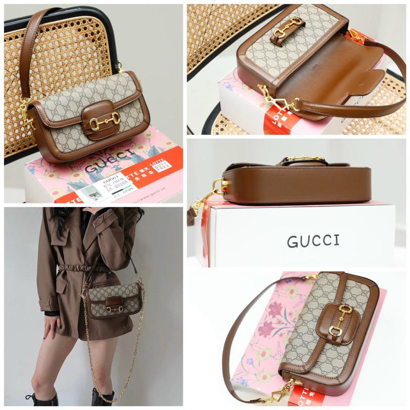 Túi Xách Gucci Horsebit Bản Ngang Size 25  -  By Anh Dinh Phuong