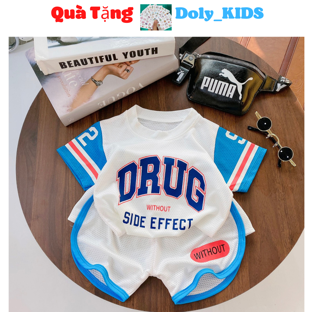 Đồ bộ cộc tay cho bé trai Doly kids, Bộ hè bé trai chất cotton thông hơi TE44, quần áo trẻ em từ 6-18kg