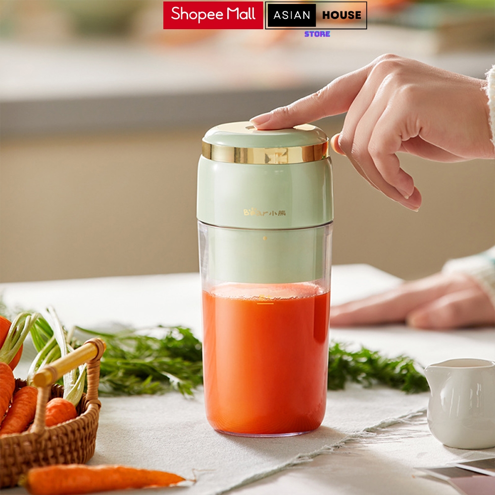 Máy Xay Sinh Tố Cầm Tay Bear LLJ-E03F1 Dao 6 Lưỡi Dung Tích 300ML Bảo Hành 12 Tháng