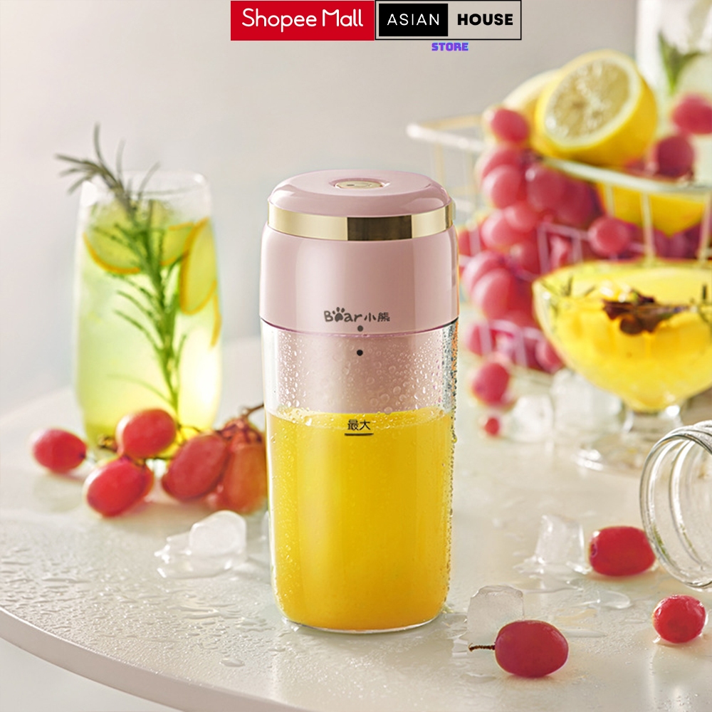 Máy Xay Sinh Tố Cầm Tay Bear LLJ-E03F1 Dao 6 Lưỡi Dung Tích 300ML Bảo Hành 12 Tháng