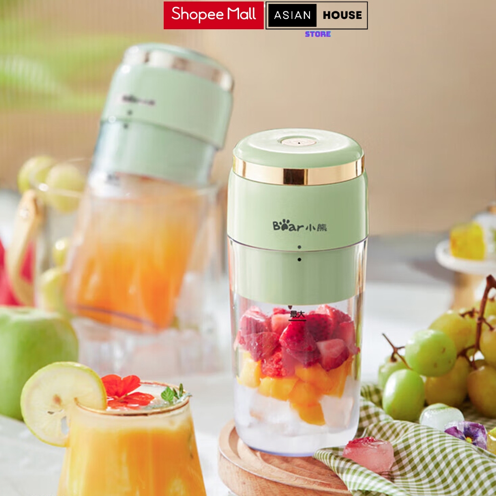 Máy Xay Sinh Tố Cầm Tay Bear LLJ-E03F1 Dao 6 Lưỡi Dung Tích 300ML Bảo Hành 12 Tháng