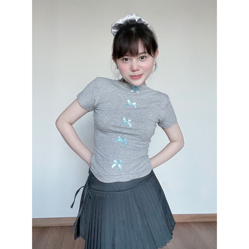 ÁO THUN ÔM RIBBON TEE