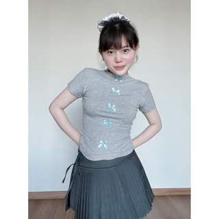 Áo thun ôm ribbon tee