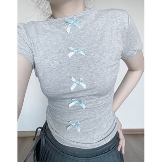 ÁO THUN ÔM RIBBON TEE