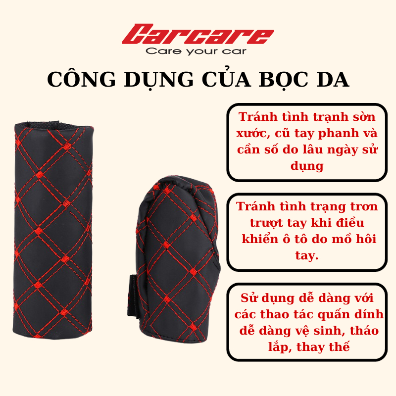 BỌC DA TAY PHANH VÀ CẦN SỐ Ô TÔ