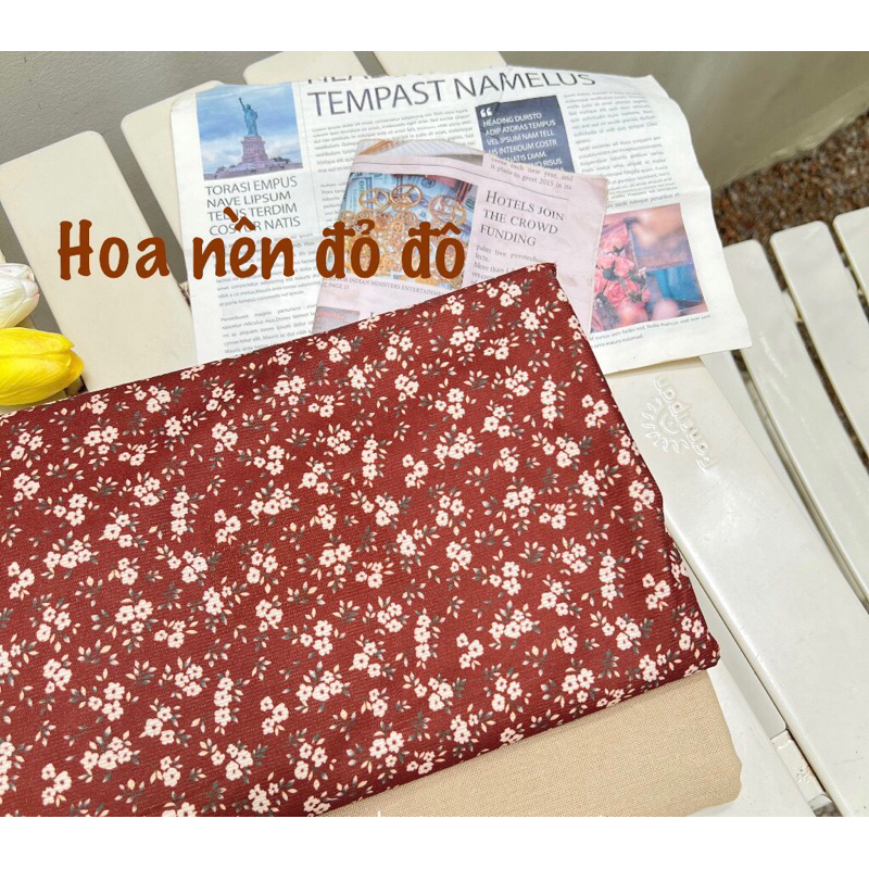 Áo Dài Nhung Tăm Hoa Nhí Kèm Cài Tóc Cho Bé Gái