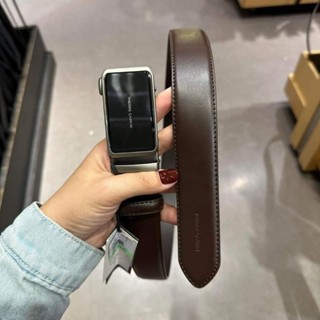Thắt lưng dây nịt da nam dây lưng Pierre Cardin mặt trượt mặt kéo đẩy slide buckle belt