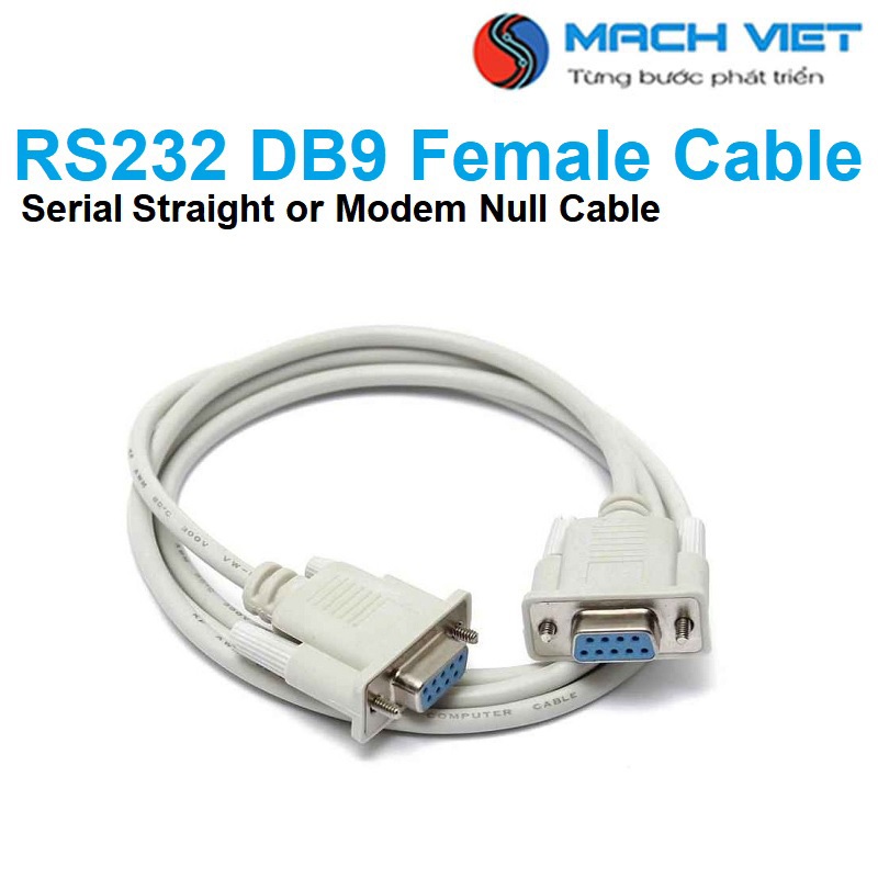 Cáp RS232 cổng DB9 Female-Female (cái-cái) để nạp HMI OP320