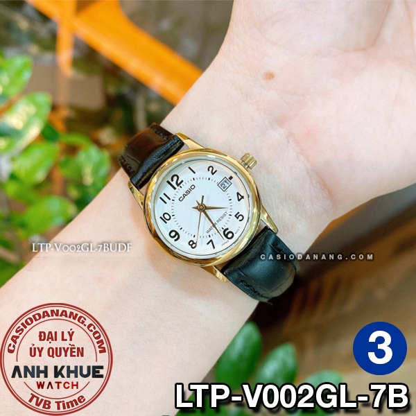 Đồng hồ nữ dây da Casio chính hãng Anh Khuê LTP-V002 Series