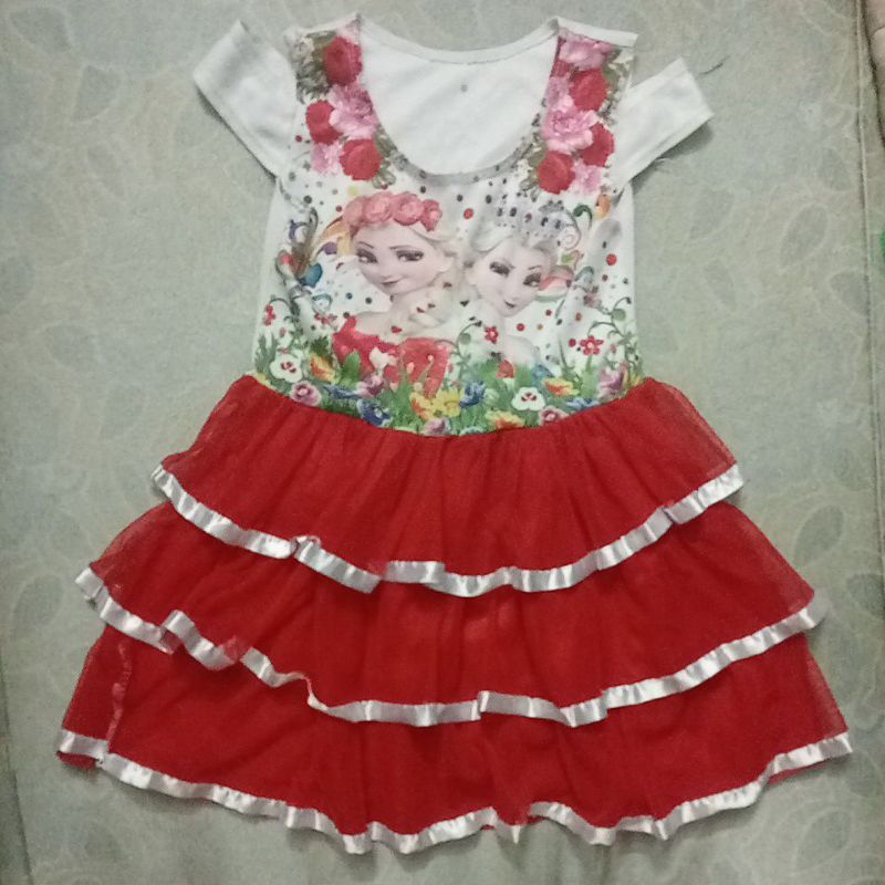 Đầm ren công chúa Elsa