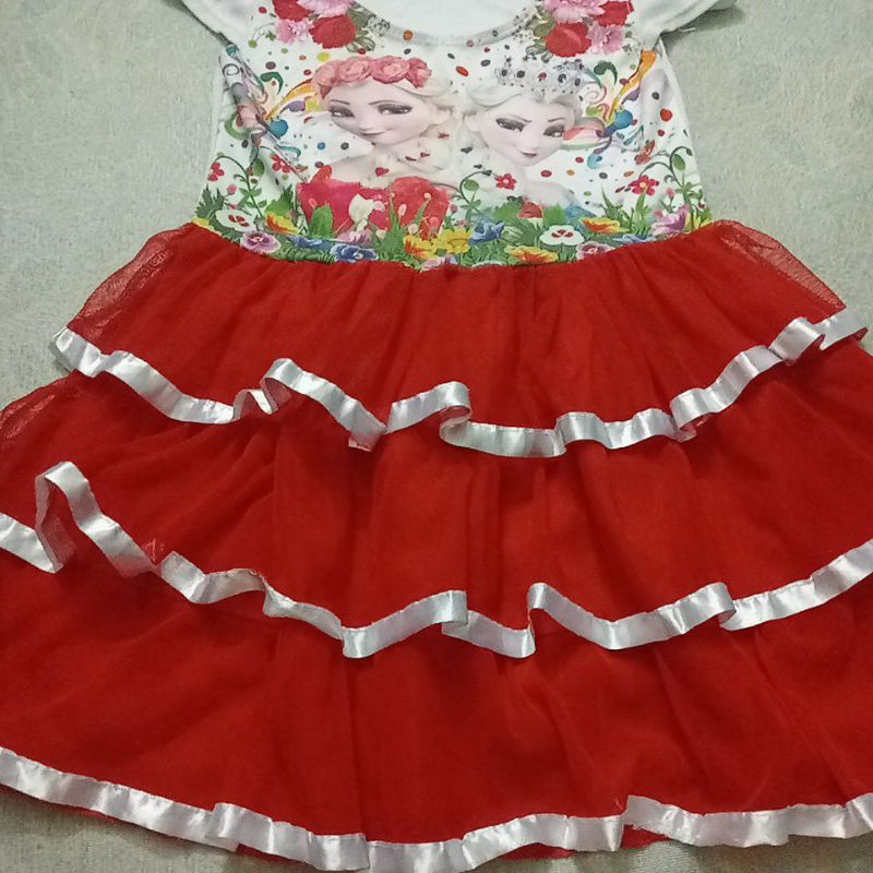 Đầm ren công chúa Elsa