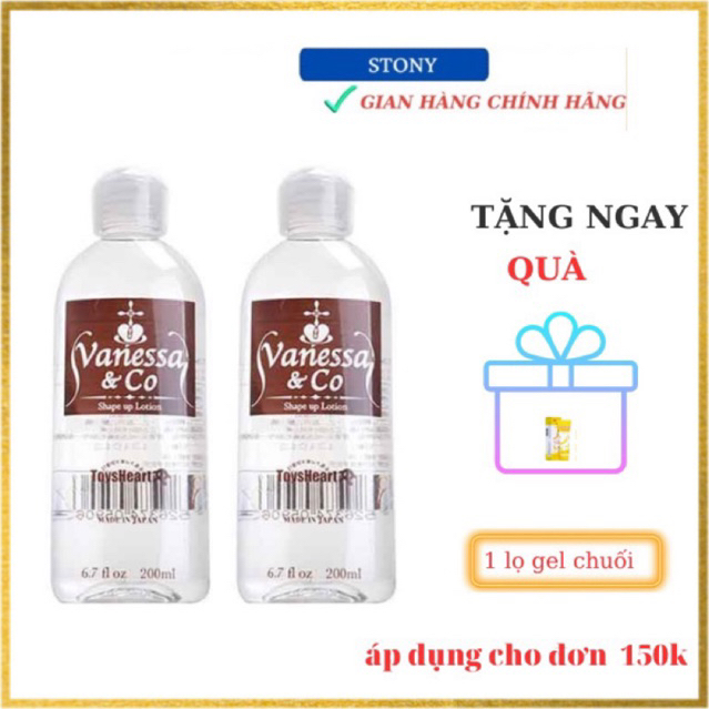 Gel bôi trơn Vanessa & Co gốc nước an  toàn lọ 200ml hàng Nhật Bản