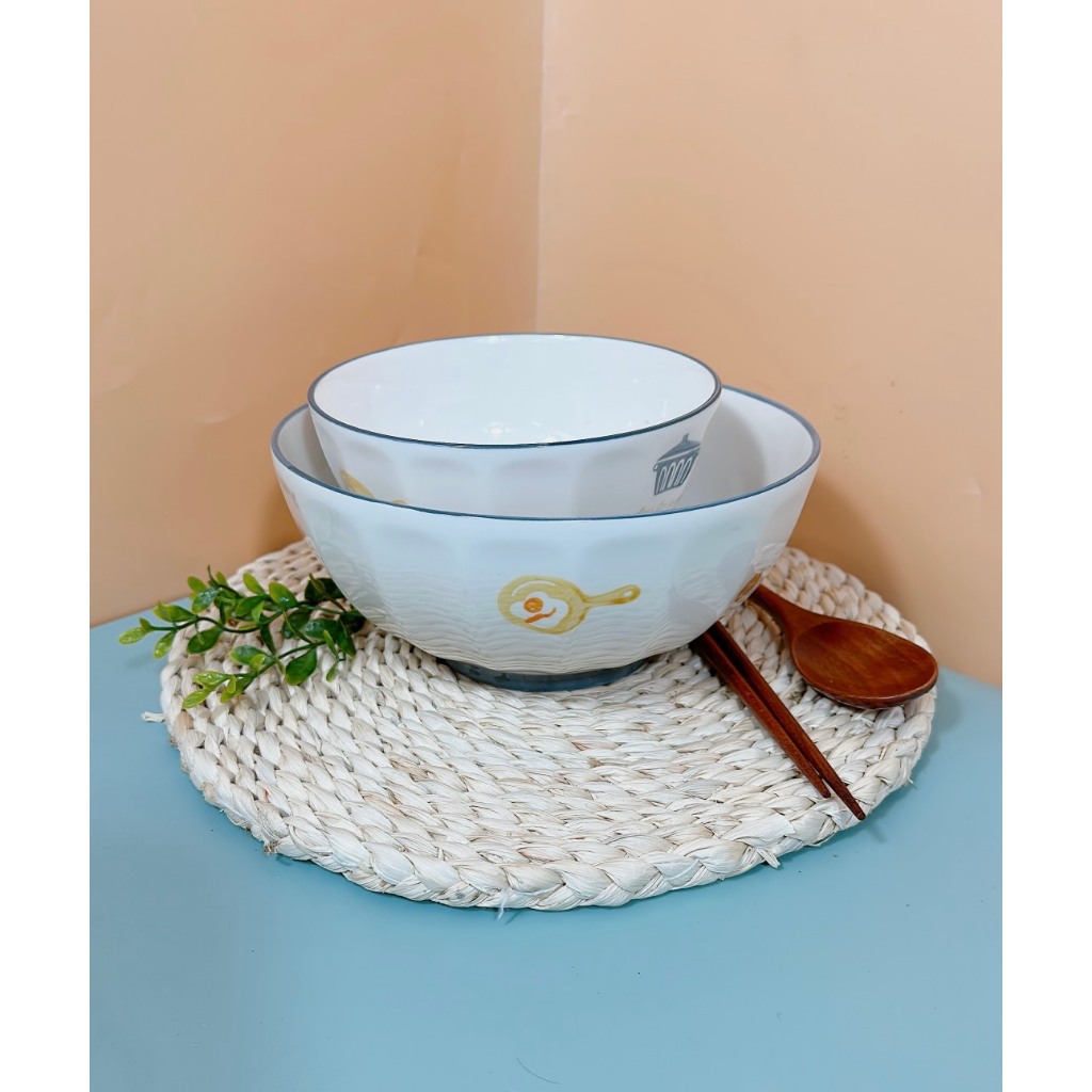 Bộ Bát Tách Lẻ Chén Đĩa Họa Tiết Bộ Đồ Ăn Phong Cách Bắc Âu Men Sáng Đẹp,Sử Dụng Được Cho Lò Vi Sóng Và Máy Rửa Bát