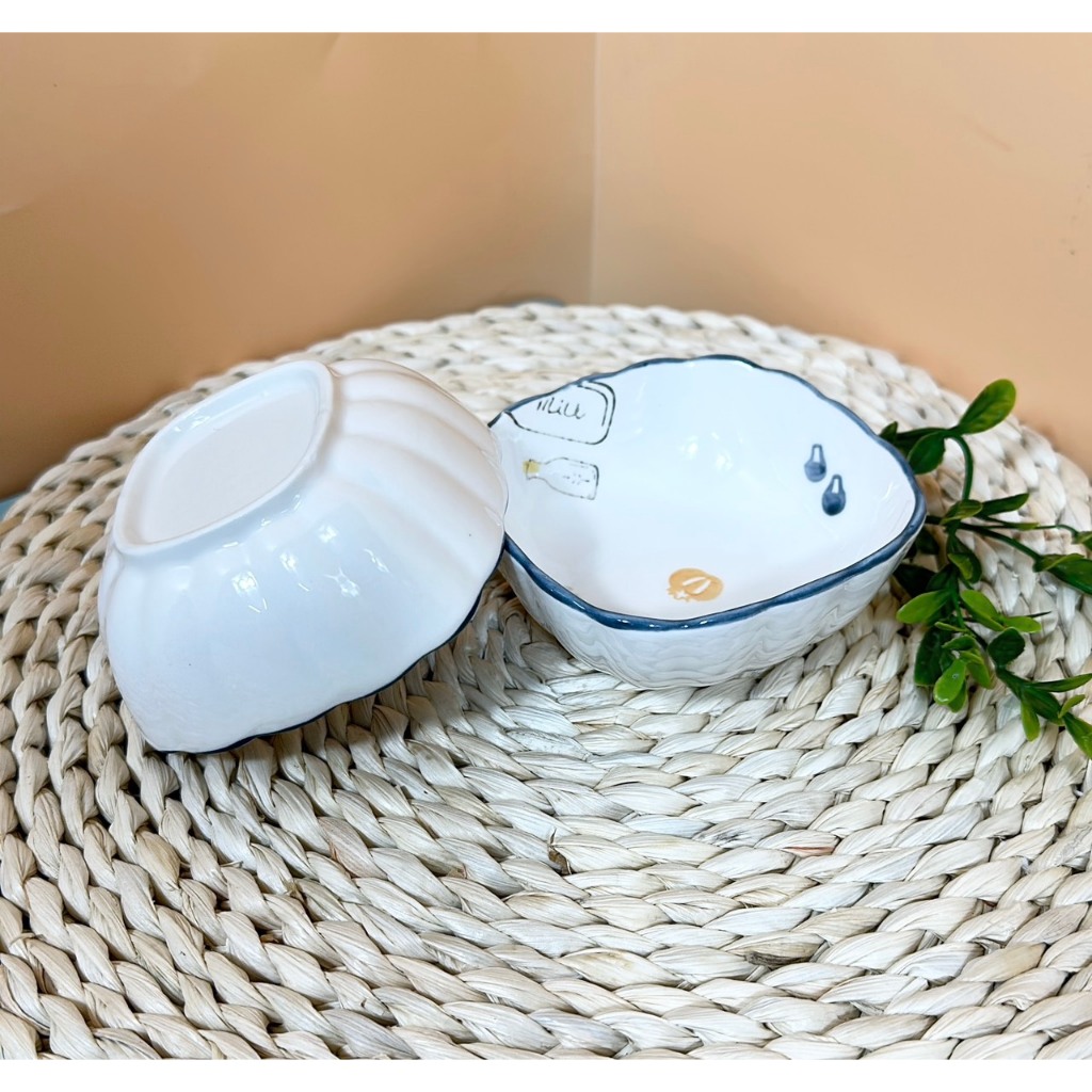 Bộ Bát Tách Lẻ Chén Đĩa Họa Tiết Bộ Đồ Ăn Phong Cách Bắc Âu Men Sáng Đẹp,Sử Dụng Được Cho Lò Vi Sóng Và Máy Rửa Bát