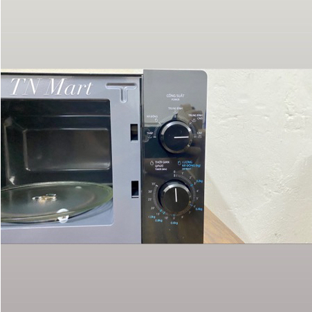 Lò vi sóng Toshiba MW2-MM20P 20 lít, không nướng, mặt đen sang trọng, chính hãng, bảo hành 12 tháng