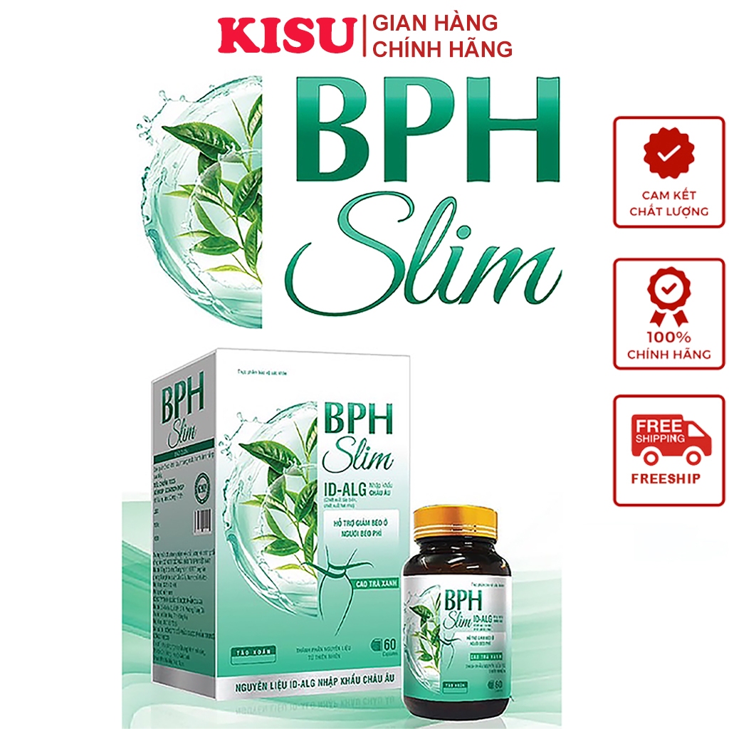 Viên Uống Giảm Cân Slim Giúp Giảm Béo Giảm Mỡ Bụng An Toàn Chính Hãng Nhập Khẩu Châu Âu BPH SLim - Hộp 30 Viên