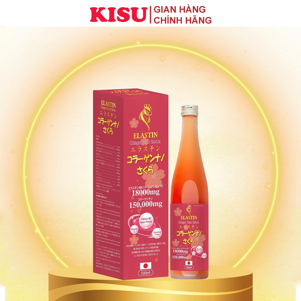 Nước Uống Collagen Trắng Da Hết Nám Tàn Nhang Chính Hãng Nhật Bản -  Nước Collagen Trắng Da Nano Sakura 500ml