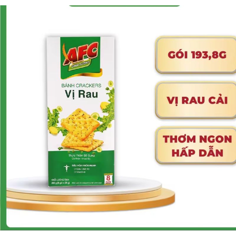 bánh afc vị rau 193g