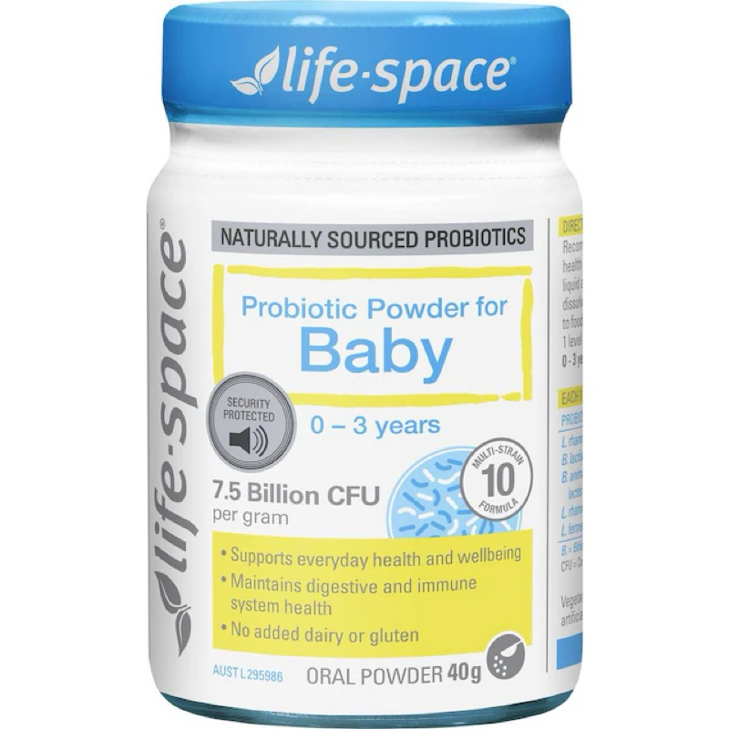 Men vi sinh hỗ trợ tiêu hóa dành cho bé 40g 0 - 3 tuổi Life-Space Probiotic Powder For Baby