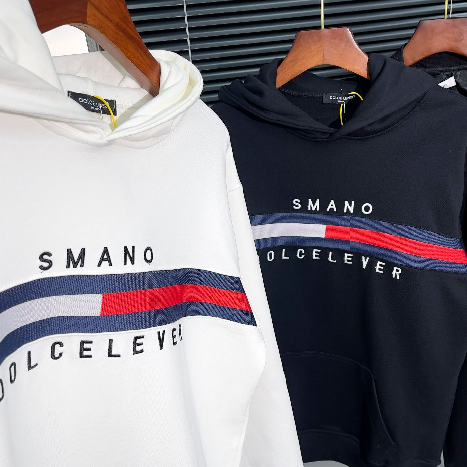 Áo Hoodie Tomy In Trước Ngực 3 Sọc Mũ Trùm Đầu - Áo Nỉ Hoodie Nam Nữ Chất Nỉ Hot Trend 2023