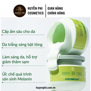Kem body bơ huyền phi, dưỡng trắng, cấp ẩm mịn màng