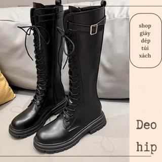 Boot đùi, boot cao cổ da mềm phong cách chiến binh thời trang  cá tính dành cho nữ9