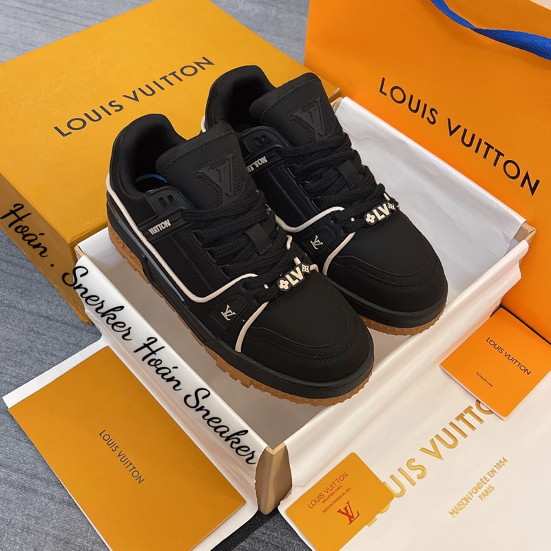 Giày L.V Luxury phiên bản black cá tính 36-44