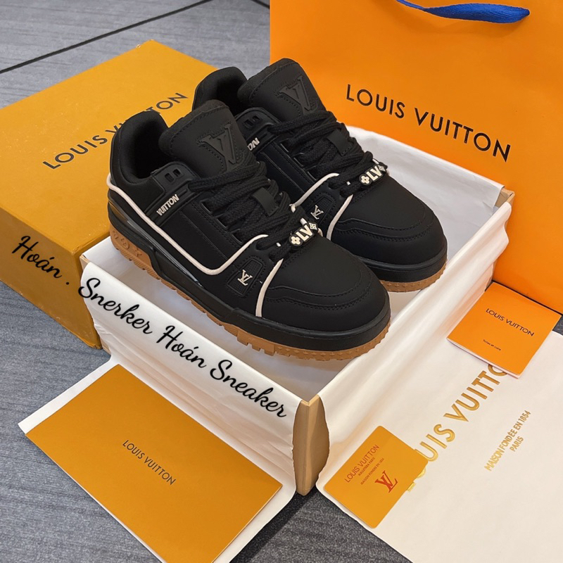 Giày L.V Luxury phiên bản black cá tính 36-44