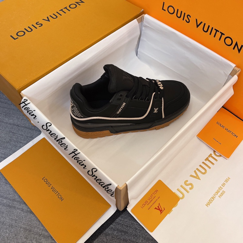 Giày L.V Luxury phiên bản black cá tính 36-44