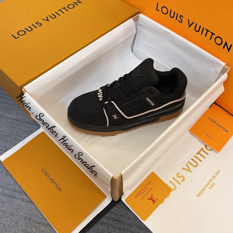 Giày L.V Luxury phiên bản black cá tính 36-44