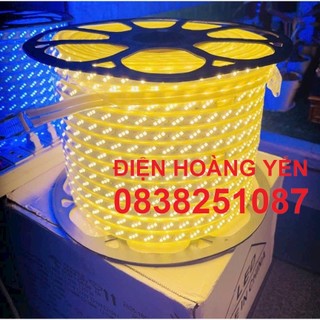 Led Cuộn ( 100m ) 2835 lõi đồng, 3 hàng chéo. Ánh sáng Trắng, Vàng