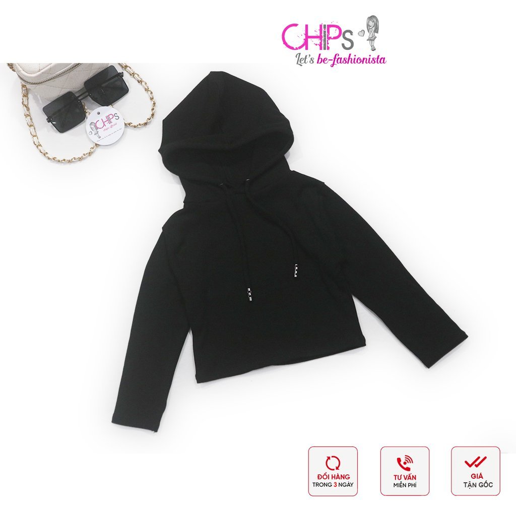 Áo Hoodie Dáng Croptop Phong Cách Cá Tính Cho Bé Gái