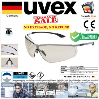 Kính UVEX 9193064 Sportstyle White/Black – Light Brown len (tròng CBR65) (kèm hộp chống sốc, khăn lau kính)
