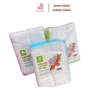 Set 10 khăn xô sữa cotton cho bé Mipbi 28x35cm
